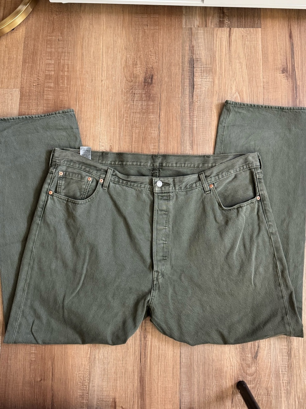 Levi's mens green jeans 44x32
